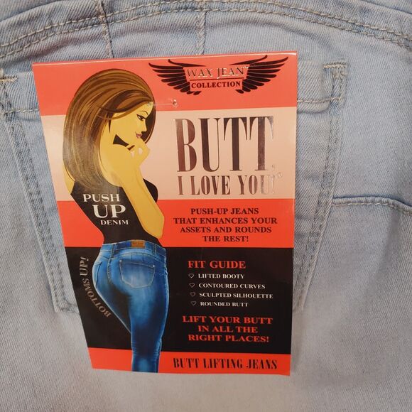 NEW Wax Jean Collection Size 5 Los Angeles Skinny Jeans Light Wash Distressed - Picture 11 of 16